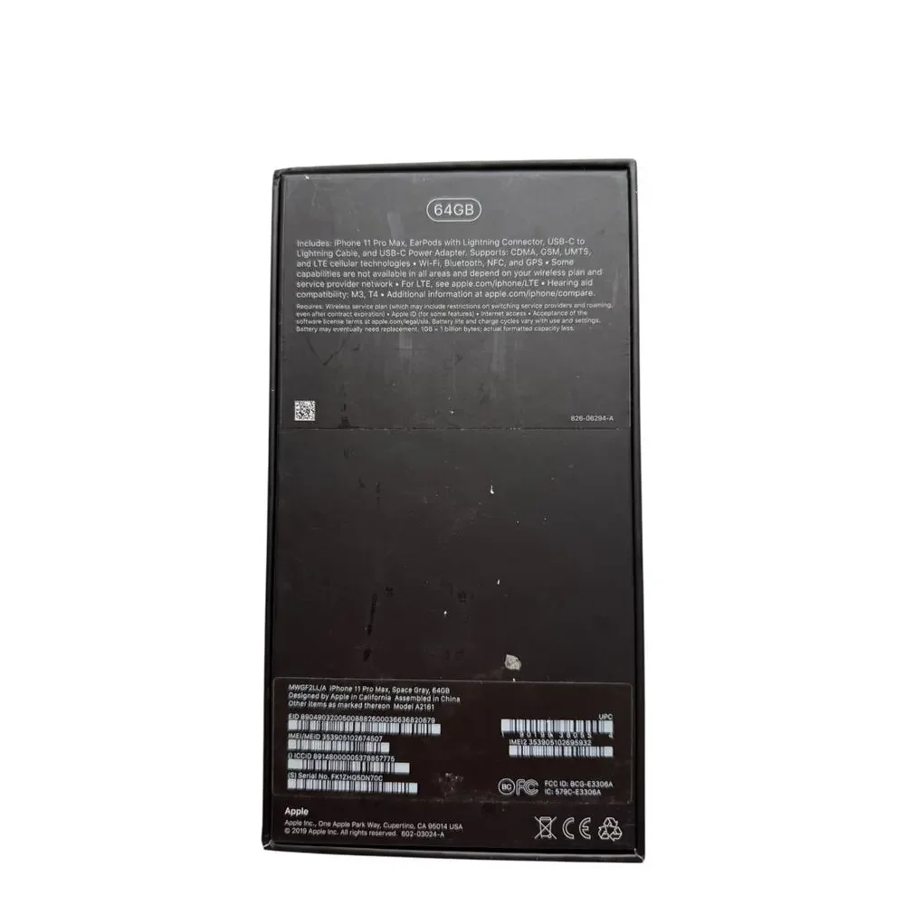 iPhone 11 Pro Max Empty Box 64GB